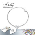 Destin bijoux cristaux de Swarovski coeur Bracelet